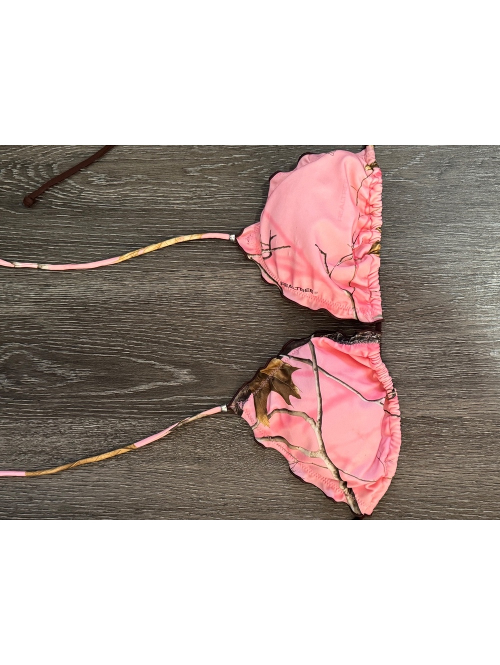 Realtree Pink Camo Triangle Bikini Top